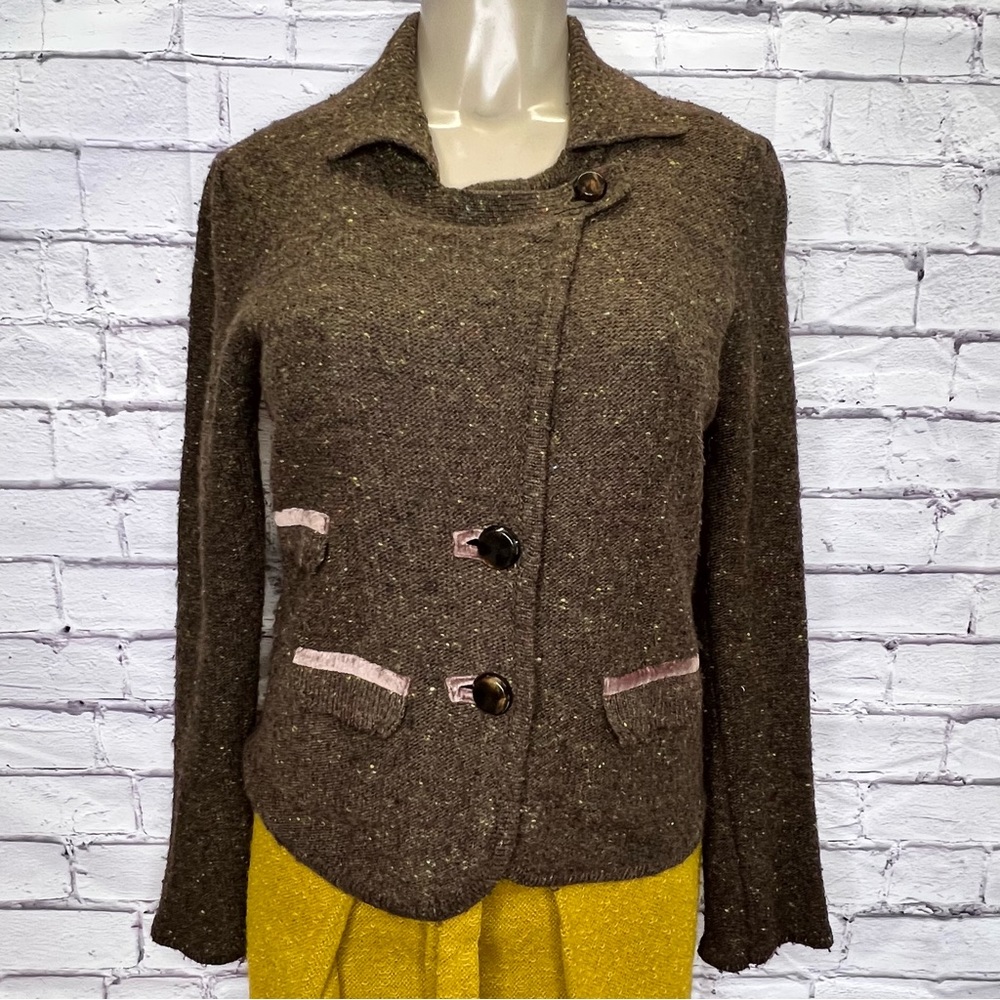 Anthropologie Laureate Lane | Wool Sweater Blazer size M